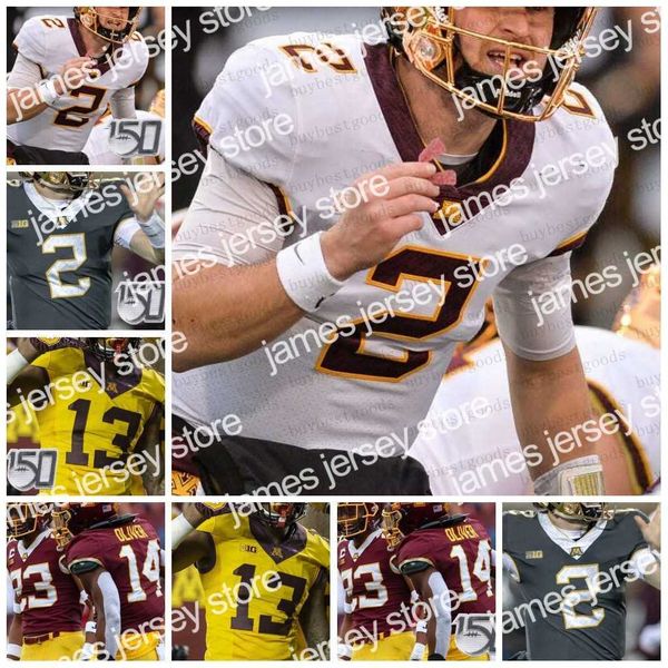 

football jerseys minnesota golden gophers football 2 tanner morgan 24 mohamed ibrahim chris autman-bell cam wiley daniel jackson coney durr, Black;red