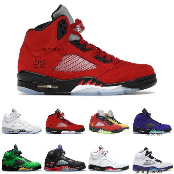 

2023 5 basketball shoes jumpman 5s raging red blue bird hyper royal alternate grape oregon ducks oreo mens trainers sport sneakers jordo jor, Black
