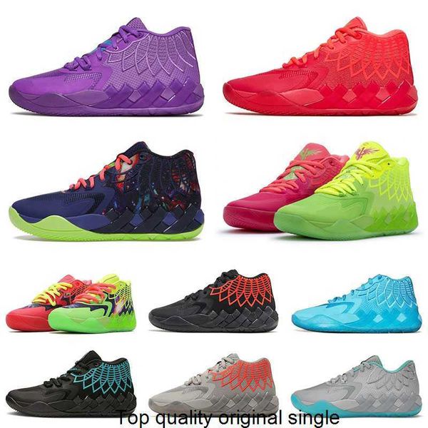 

2022 mb.01 men basketball shoes for sale rick and morty buzz city black blast queen citys rock ridge red not from here lamelo