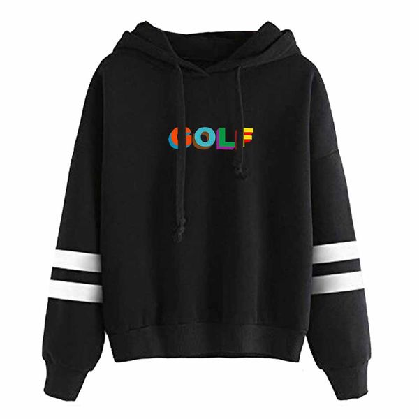 

tyler merch golf hoodie long sleeves sweatshirt pullover lgbtq, Black