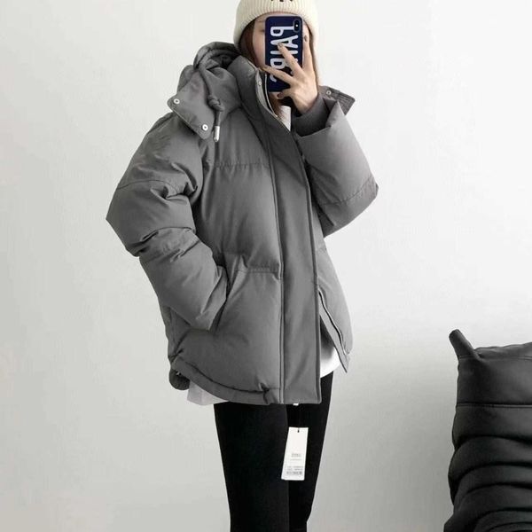 

down jacket coat amii 90 men women simple love loose leisure warm windproof cotton couples 22fw casual designer fashion ptns, Black