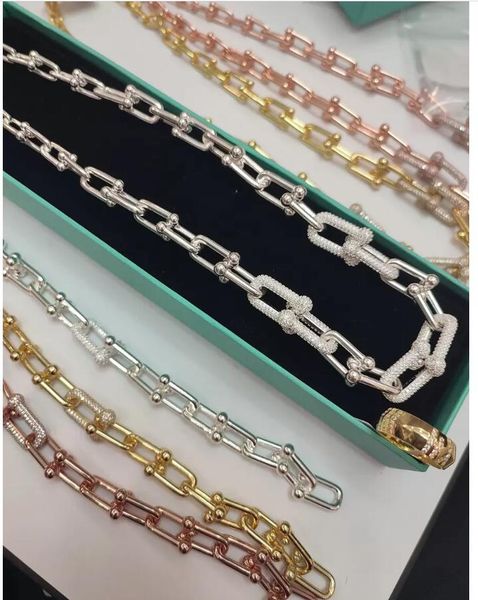 

genuine gold plated titanium steel color fast thick chain cuba chain necklace women and men fashion brand, Silver