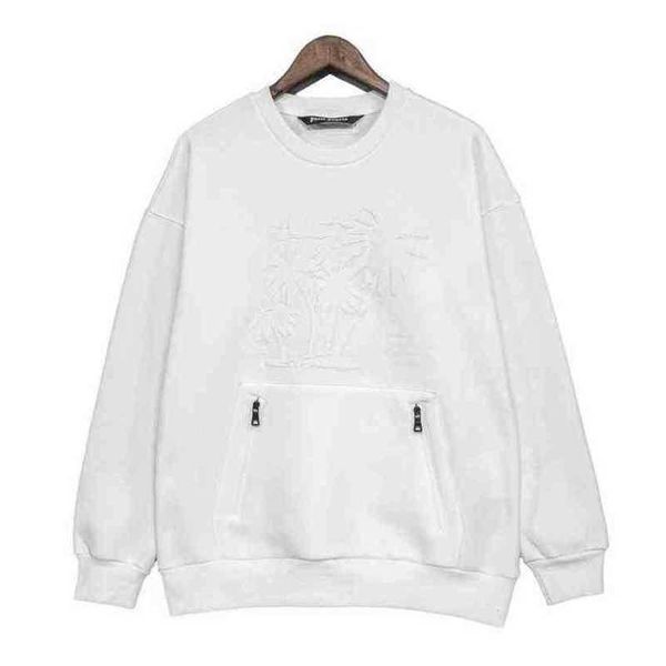

designer angels mens and womens hooded sweatshirts palms autumn winter antique skeleton street hip hop style high-quality pa hoodie 2023, Black