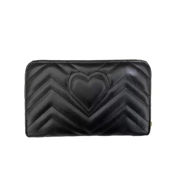 

fashion women wallet genuine leather wallet single zipper wallets lady ladies long classical purse with box card 600173905935, Red;black