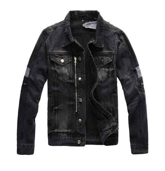 

new style jackets denim summer men039s denim causual fashion women jean clothing skate board jogger ankle ripped wave m4xl4443771, Black;brown
