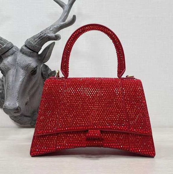 

evening bags rhinestone hourglass bag shimmer crossbody crescent bag handbag women hobo purses real genuine leather diamonds shoulder bagsf