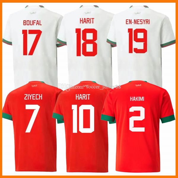 

2022 2023 soccer jerseys hakimi 22 23 maillot marocain ziyech en-nesyri football shirts men kids kit harit saiss idrissi boufal jersey maroc, Black;yellow