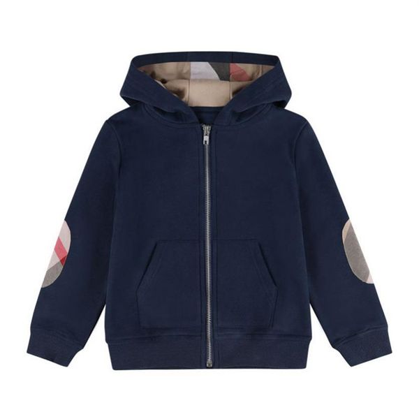 

2021 spring autumn baby boys jackets kids cotton zipper coats children hooded jacket boy outwear child casual cardigan coat3150, Blue;gray