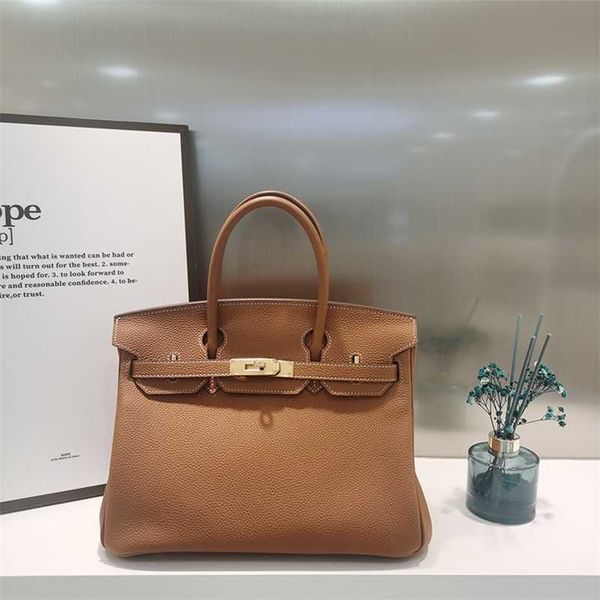 

birkins designer handbag net red goding togo leather bag 30cm advanced inductive commuter fashion zc