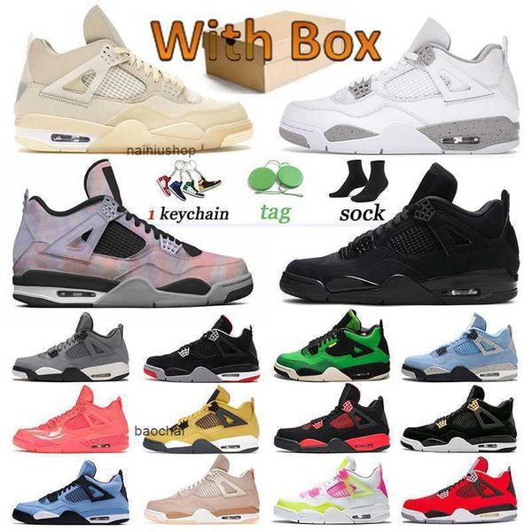

2023 casual jumpman 4 4s basketball shoes sports mens red thunder new bred black cat sail shimmer white oreo sneakers zen master infrared ma