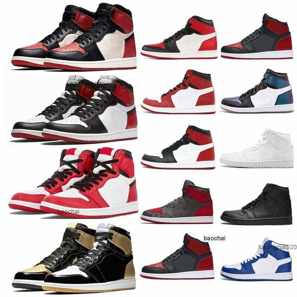 

2023 high 1 1s basketball shoes hyper royal dark mocha mens sneakers university blue pine green black white shadow obsidian unc patent bred