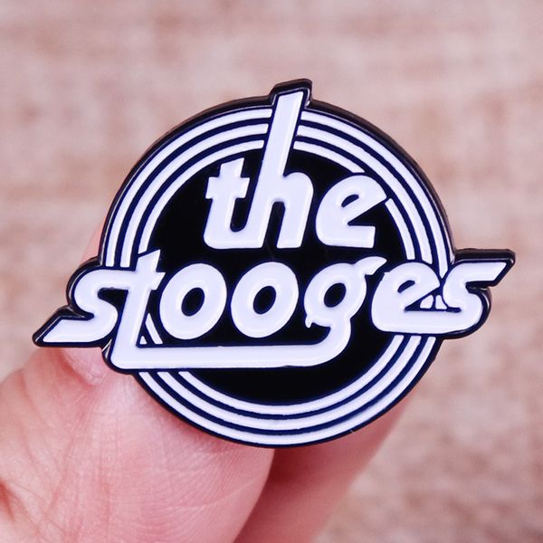 

the stooges harlequin choir rock band brooch badge music pin, Blue