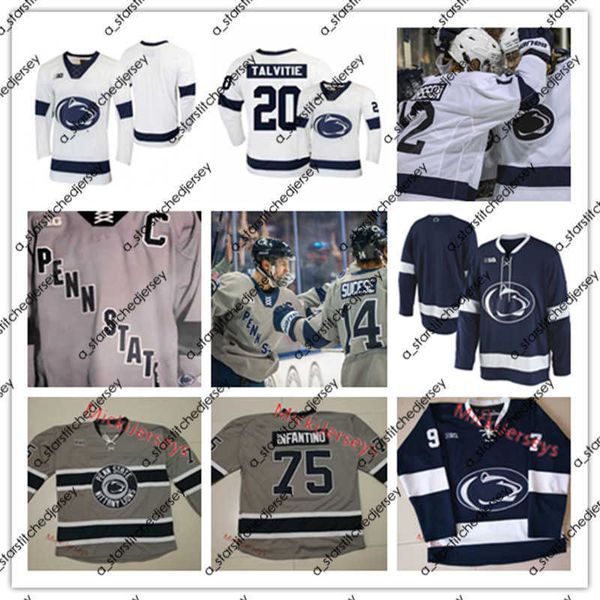 

college hockey wears 2022 ncaa frozen four penn state nittany lions hockey jersey 2 cole hults 25 casey bailey 17 evan barratt 11 trevor ham, Black