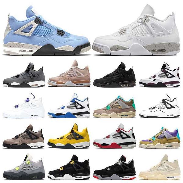 

jumpman 4 mens outdoor shoes 4s diy blact cat university blue white oreo shimmer fire red paris cool grey women trainers sports sneakers