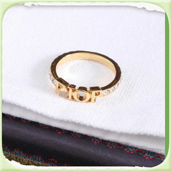 

band rings 2022 fashion designer gold letter rings bague for lady women party wedding lovers gift engagement jewelry no box 50%off1798788, Silver