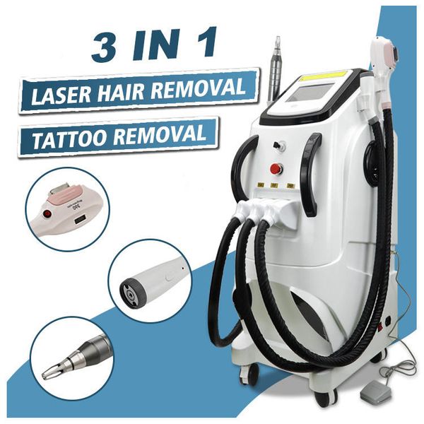 

ipl laser multi-functional beauty equipment hair removal elight opt 2022 professional tattoo machine nd yag rf face lift ce fda approved, Black;white