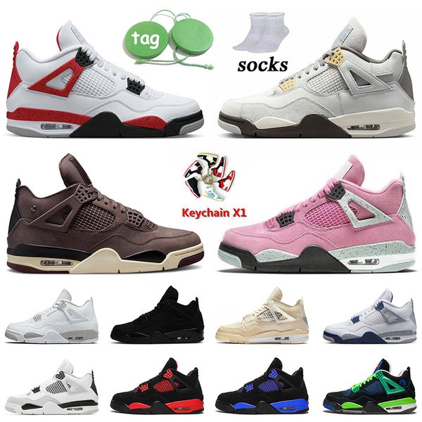 

2023 boots jumpman basketball shoes 4 4s red cement pn dust a ma maniere military black niversity pink blue sail white oreo men