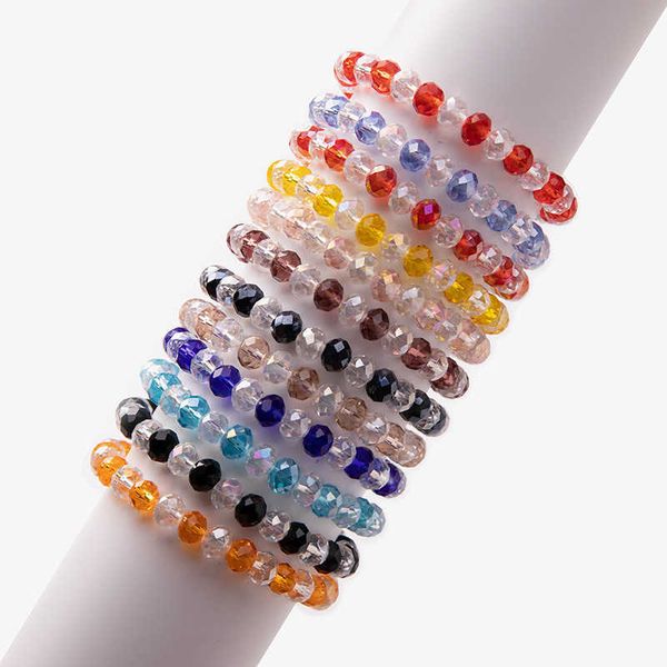 

beaded bracelet stretch glass crystal bracelet women bulk wholesale, Black
