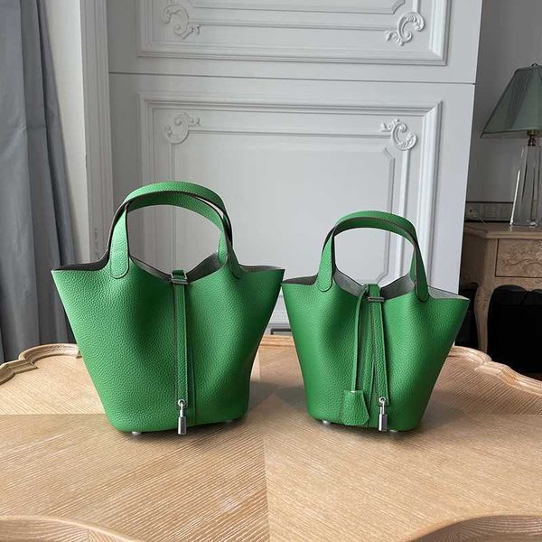 

designer bags picotin herme hand herme picotin handbag my solo leather food basket fashion hand pure lunch box versatile women's