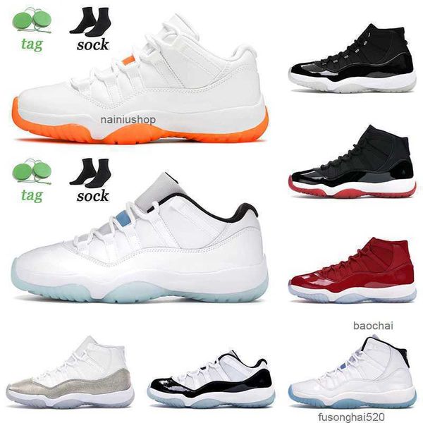 

2023 wholeslae jumpman 11 11s xi low legend blue citrus metallic silver space jam sneakers trainers outdoor sneakers jordo jorda retro, Black