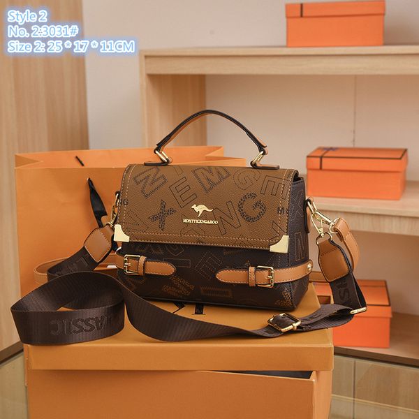 

wholesale factory ladies shoulder bags 2 styles trend printed ribbon handbag personalized belt decoration fashion postman bag retro contrast