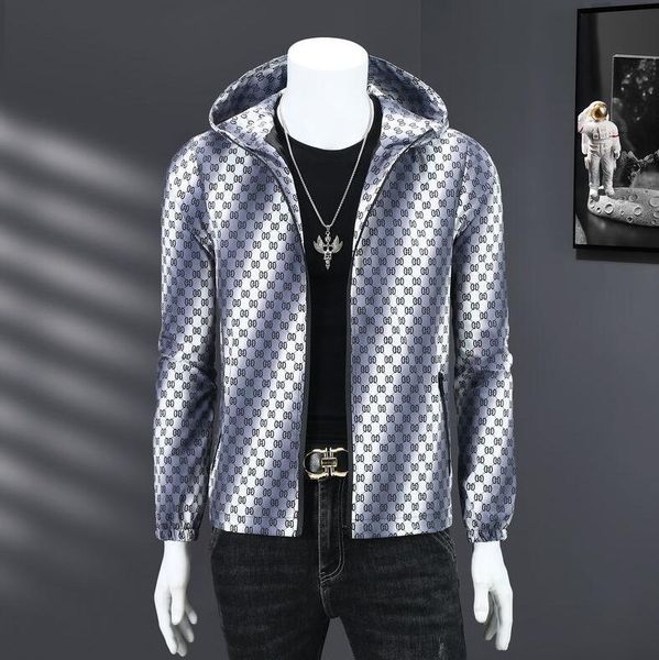

2023 new men's jackets fashion outerwear designer hooded jacket windbreakers zipper coats spring autumn casual jacket, Black;brown