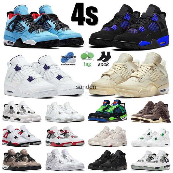 

mens 4s basketball shoes sail jumpman 4 iv ts x cactus jack blue thunder purple metallic military black cat white oreo doernbecher seafoam
