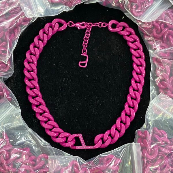 

rose red cubathick chain choker necklaces women lady copper crude mania chain necklace jewelry gifts van2 --04 party birthday gift, Golden;silver