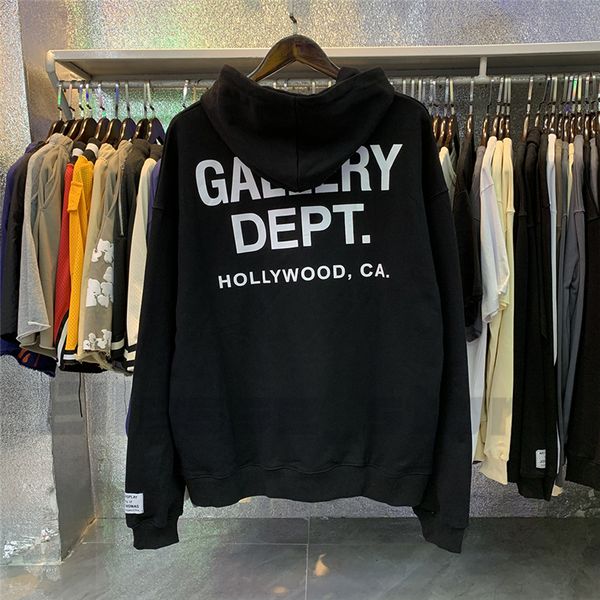 

2023 galleryse depts hoody mens women designers hoodies galleryes depts fashion hoodys winter man long sleeve men s womens hoodie clothing c, Black