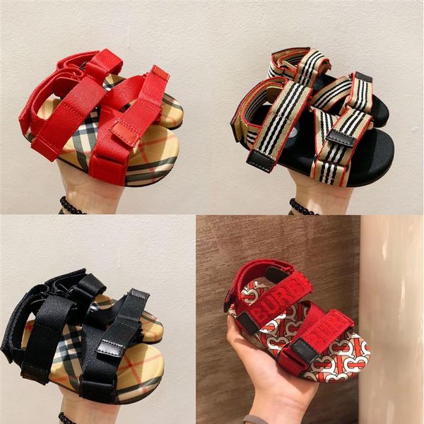 

2021 high-quality strappy sandals breathable bg children boy girl youth kid mq fashion sport shoes size 24-35232v, Black