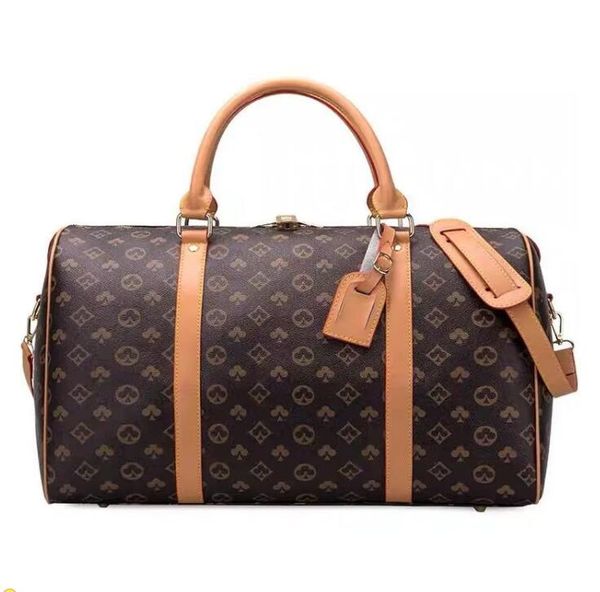 

luxury fashion men women high-quality travel duffle bags brand designer luggage handbags with lock large capacity sport bag size 54cm