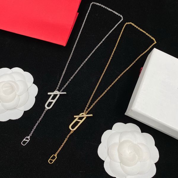 

fashion frontier simplicity lady brass necklaces women gold/silver copper chain necklace sweater chain jewelry gifts van1 --04 wedding party