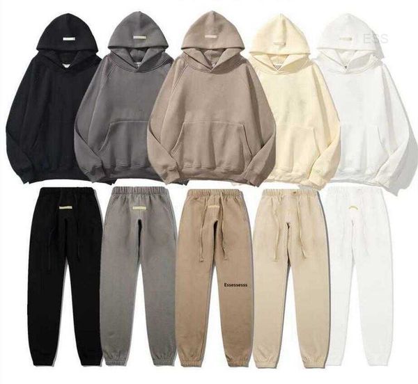 

2022 designer men women knitting essentia sweater hoodie spring oversize autumn fear ess silicon skateboard high god hoody hooded 8dvv, Black