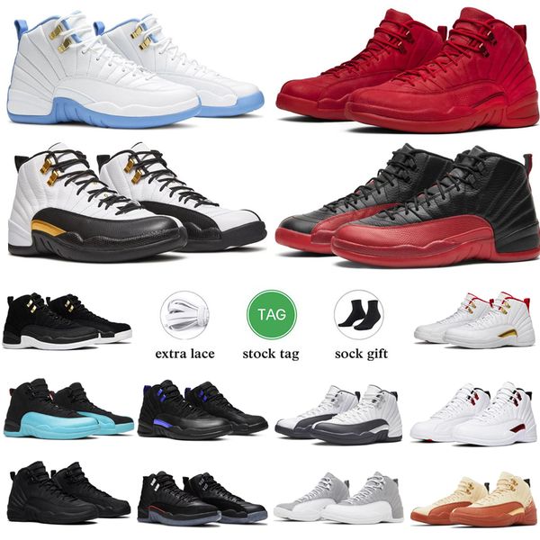 

12s men basketball shoes jumpman retro 12 mens trainers black taxi flu game hyper royal royalty taxi nylon michigan gym red sports sneakers