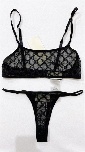 

bikinis women's swimsuit set beach bath two piece classic women lace letter embroidery set s-xl, White;black