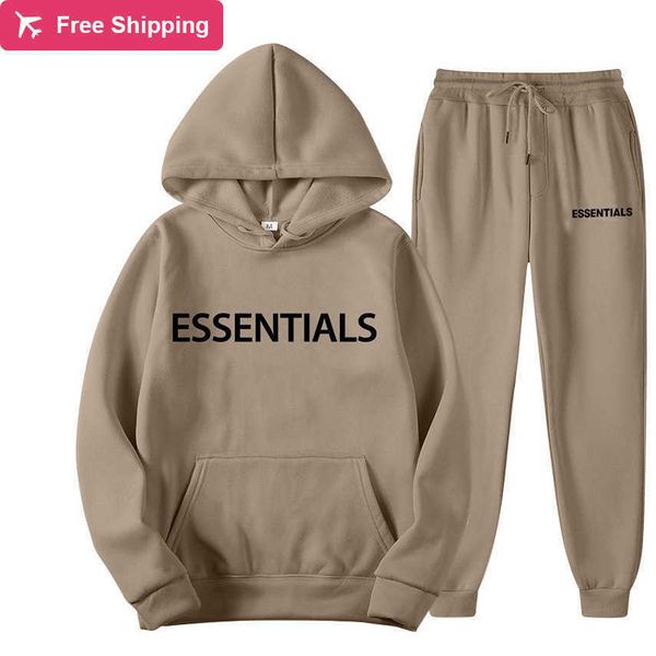 

2023 tracksuits essentials hoodie suit men's women's sweatshirt letter printed oversized hooded hip hop street sweatshirts fashion, Gray