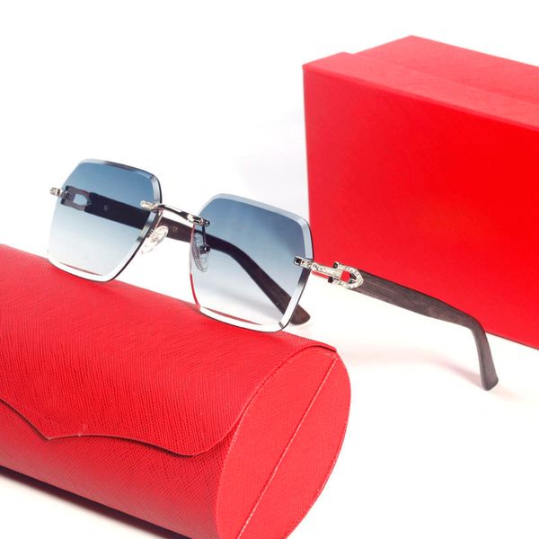 

oversized vintage sunglasses for women mens frag big large rimless frame luxury designer shades carti sun glasses brand eyewear polarized ey, White;black