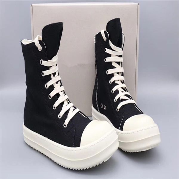 

22ss original tpu fragrant sole earth-tone vegan boots high canvas sneaker trainer boot273t, Black