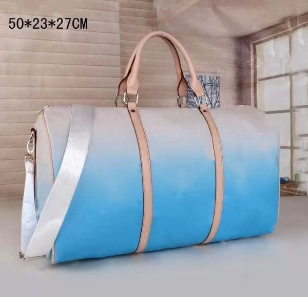 

designers fashion duffel bags luxury men female travel bags women leather handbags large capacity holdall carry on luggage overnight weekend