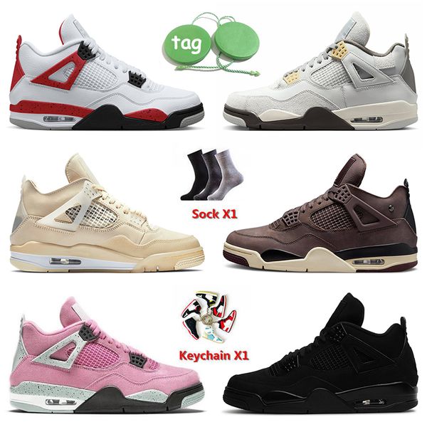 

jumpman 4 4s mens basketball shoes red cement pn dust a ma maniere black cat university pink blue white oreo blue thunder psgs bred men wome