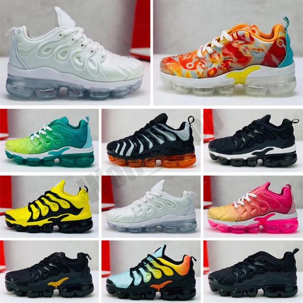

kids shoes tn plus baby boys girls childrens trainers sneakers lime black white kids shoes 24-352844
