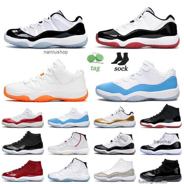 

2023 basketball shoes 11 11s xi cool grey bred concord metallic silver gamma varsity red jorden rettro uuniversity blue cap and gown trainer, Black