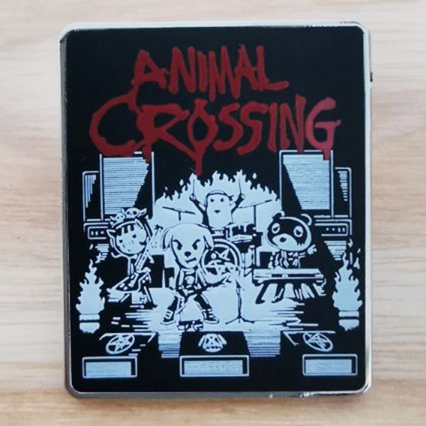 

game accessories animal crossing brooch forest band animal crossing pin brooch gift, Blue