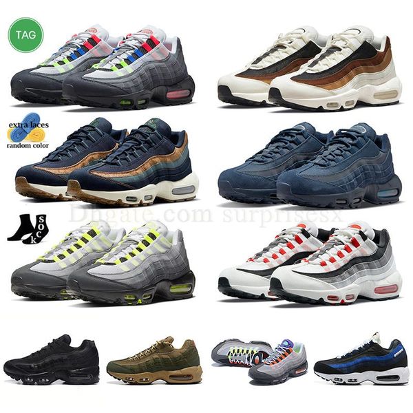 

95s running shoes maxs wholesale og neon greedy 3.0 triple black triple white what the dark army wolf grey graphic midnight navy blue sneake