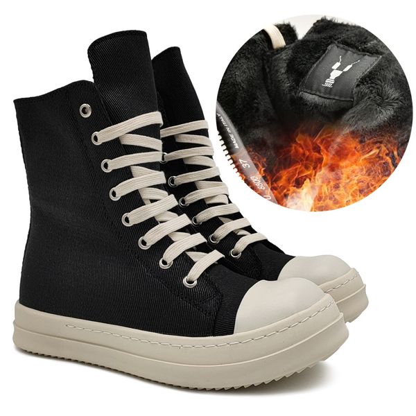 

rick men's causal shoes thick warm women's sneakers ro owens wax board shoes