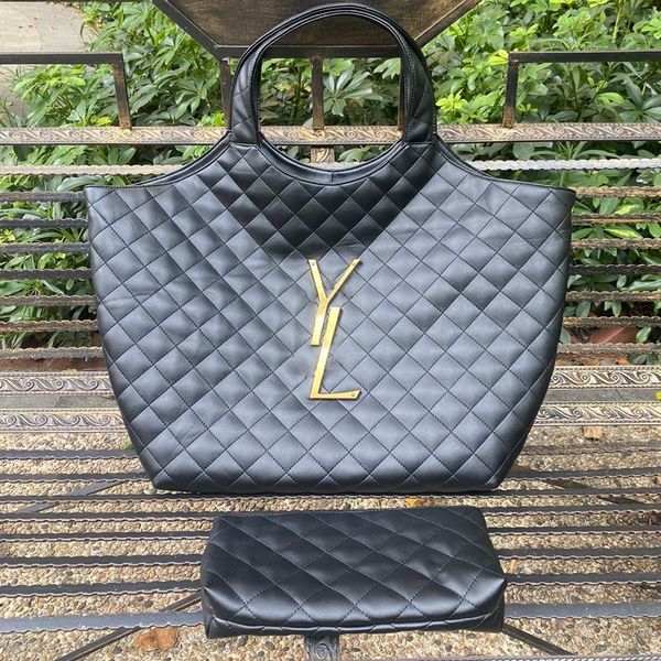 

sale women extra large shopping bags quilted leather handbag woman 2022 new fashion tote bag uality icare designer bag lady shopper totes