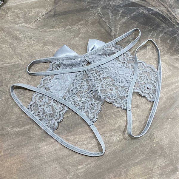 

set pretty women' underwear lace hollow out panties plus size m l xl xxl underpants female crotchless lingerie briefs with bow, Red;black