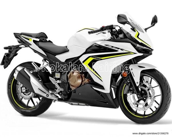 

aftermarket fairings for honda cbr500r 2019 2020 2021 2022 white body shell cbr500 r 19 20 21 22 motorcycle fairing injection molding