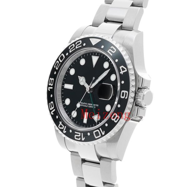 

luxury wristwatch ii 40mm black dial ceramic bezel 116710ln-0001 mens watch men's automatic watch sdvs, Slivery;golden