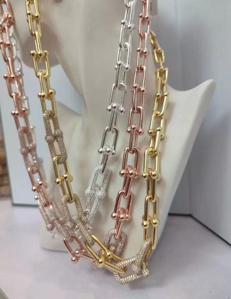 

genuine gold plated titanium steel color fast thick chain cuba chain necklace women and men fashion brand, Golden;silver
